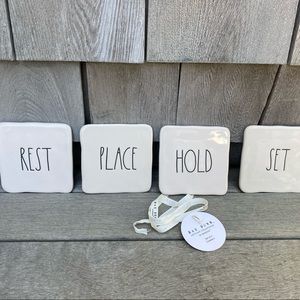 Rae Dunn coasters - set of 4
